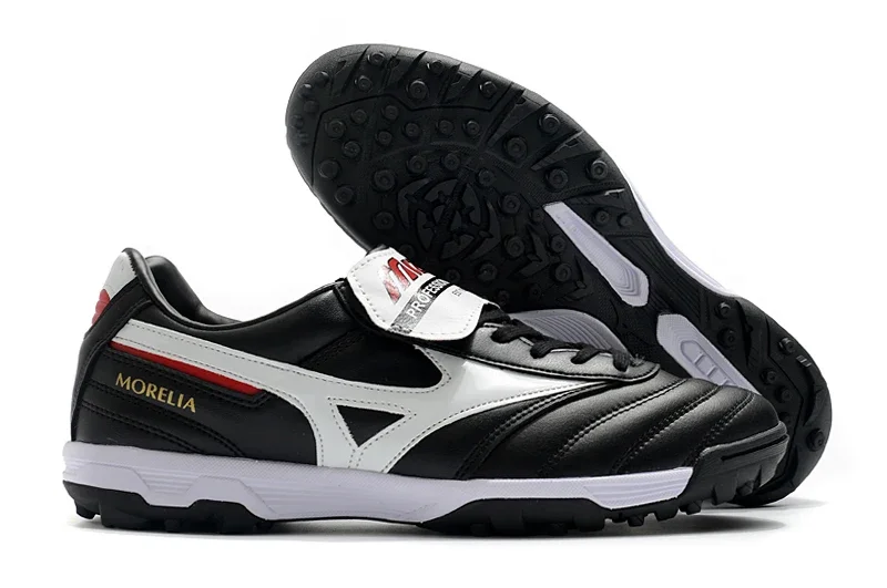 Authentic Mizuno Creation MORELIA II AS/TF Men's Shoes Sneakers Mizuno Outdoor Sports Shoes Black/White Color Size Eur 40-45