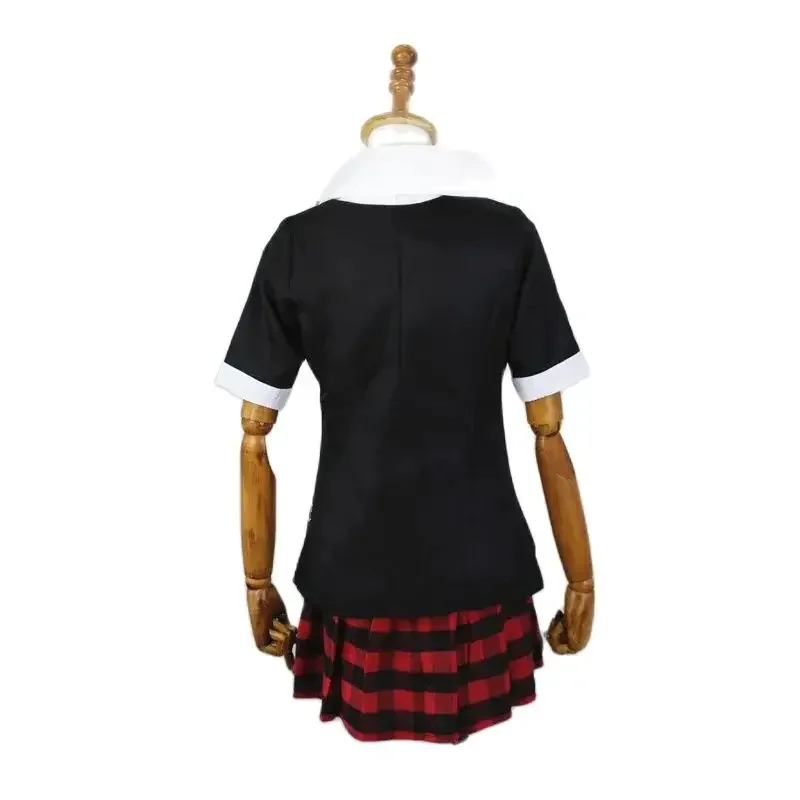 Anime Game Danganronpa Costume Cosplay enosima Junko Uniform Cafe Work Clothe gonna corta Monokuma copricapo doppia coda di cavallo parrucca