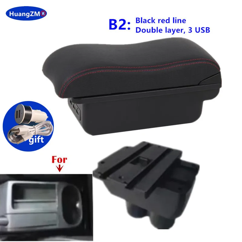 Voor VW Touran Caddy Armsteun Doos Voor Volkswagen VW Touran Caddy Centrale opbergdoos Interieur Gewijd Retrofit Auto Accessoires - afbeelding 1
