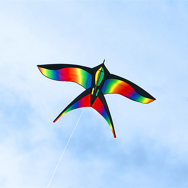 free shipping rainbow bird kites for kids giant kite outdoor games parachute inflatable toys sports windsock Gaori kyen flying