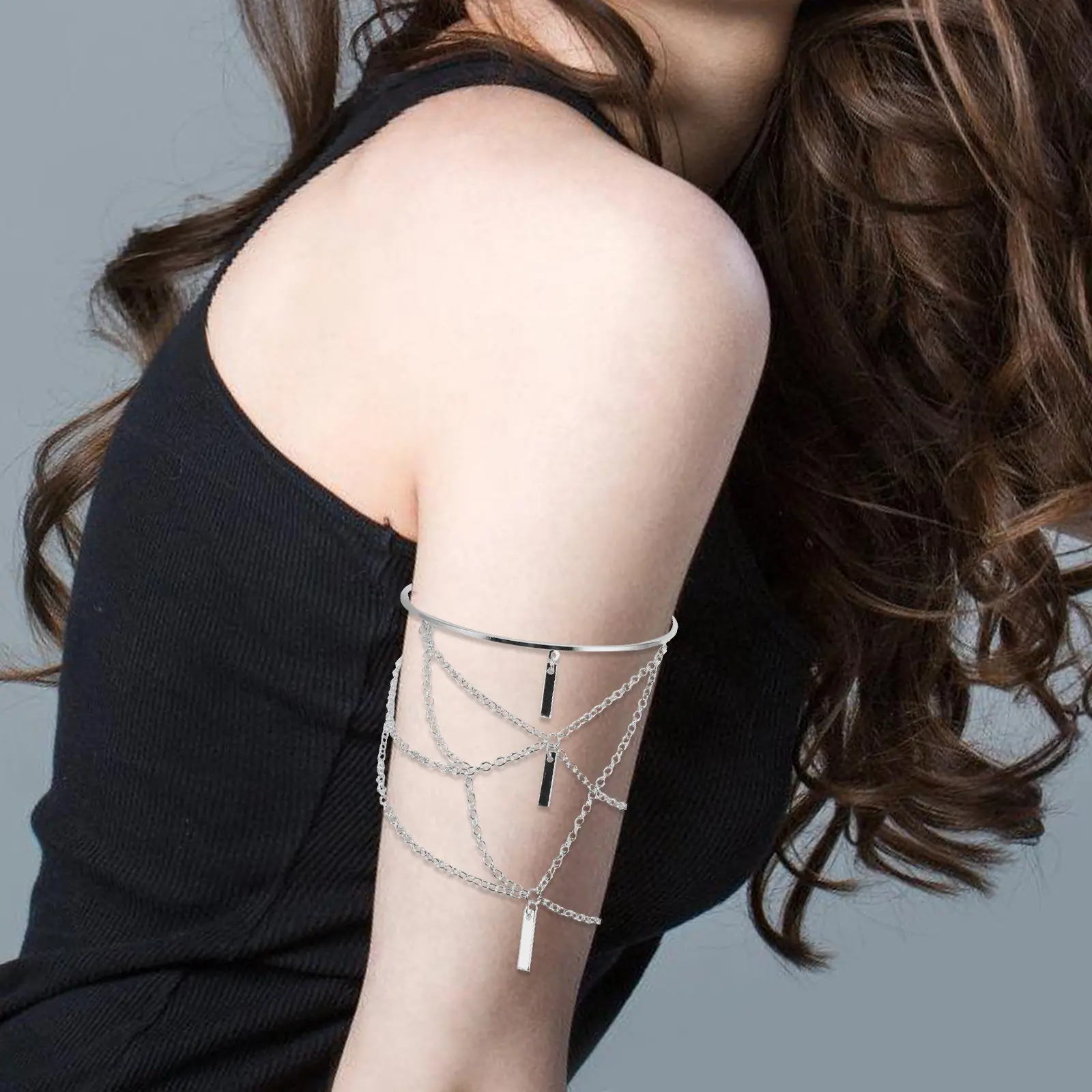 Arm Cuff Jewelry for Women Durable Long Lasting Chain Design Suitable Various Occasions Birthday Engagement Arm Cuff
