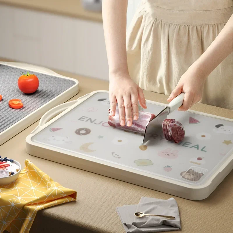 Cutting board stainless steel cutting board mildew-proof and antibacterial household cutting board chopping kitchen