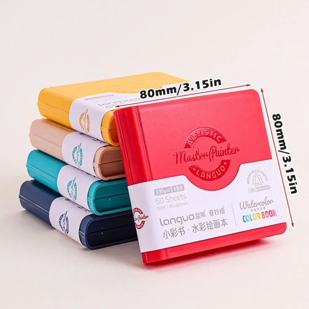 دفتر رسم جديد بألوان مائية قابل للتمزيق، جيب سميك، دفتر ألوان مائية محمول، مشاريع رسم كتب ألوان مائية #6