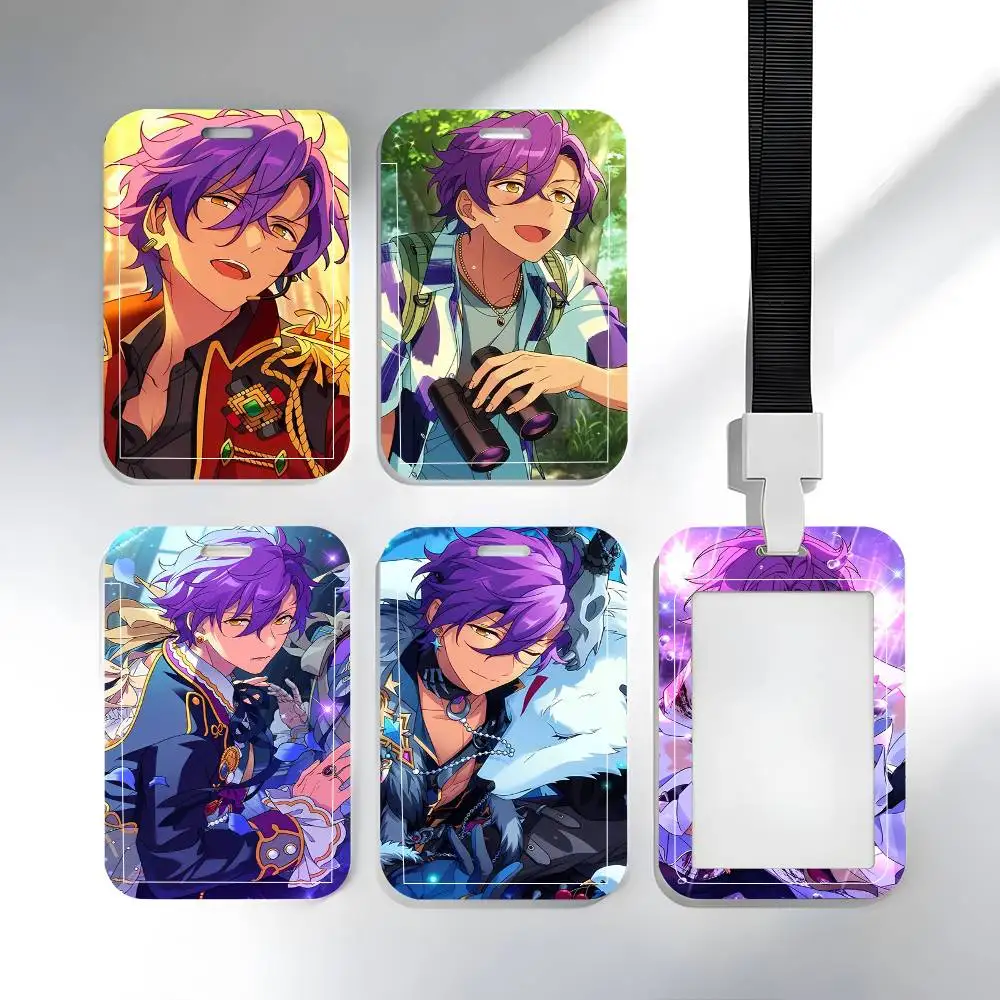 

1pc Adonis Otogari ID Card Sleeve School Card Access ID Card Bus Meal Card Protective Sleeve Easy Push