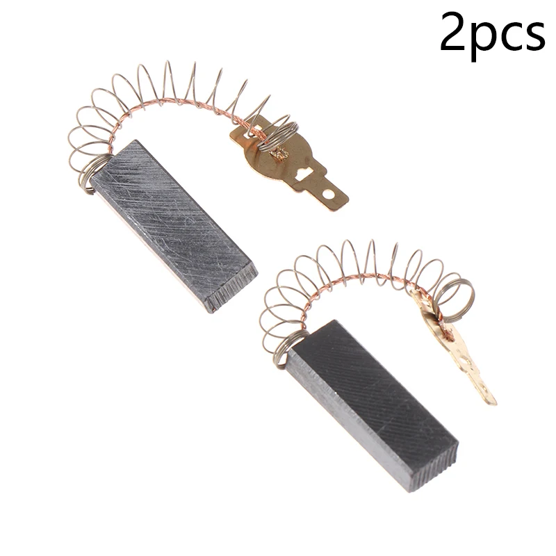 2pcs Spring and Wires Electric Motor Carbon Brushes for Dust Collector Cleaner Power Tool