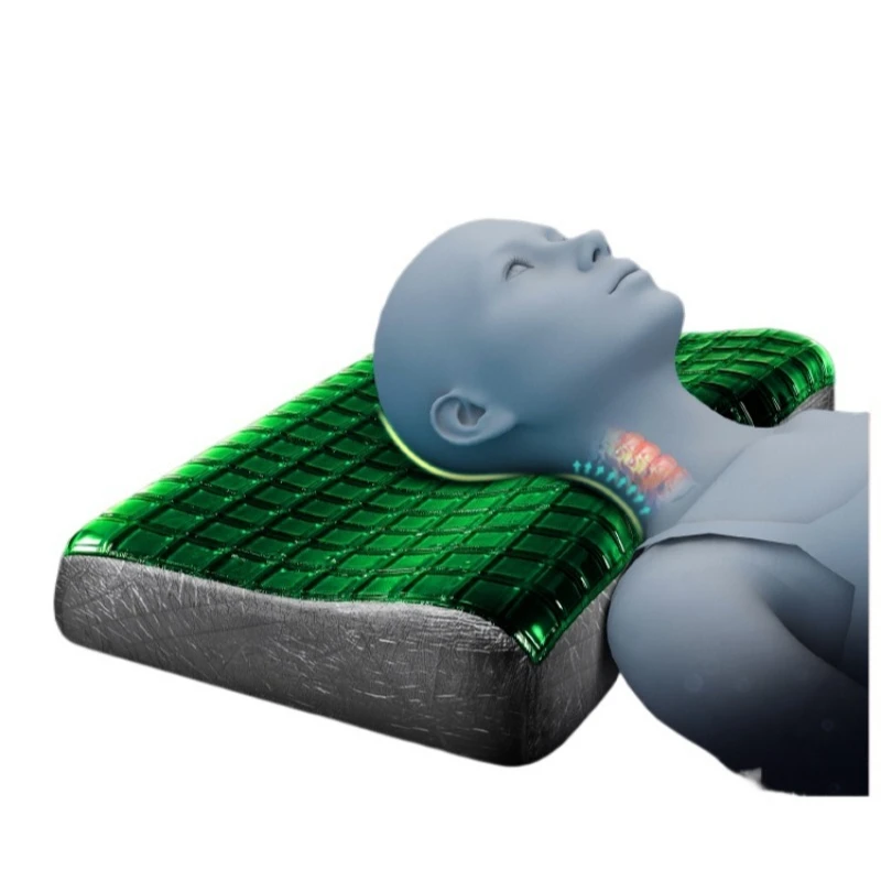 

Gel pillow repair sleep special space memory cotton core cervical spine pillow help sleep anti-drop silicone neck pillow