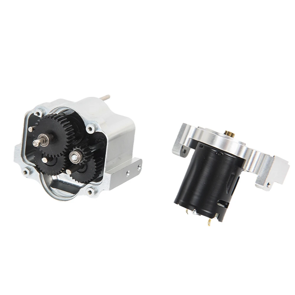 Metal 2 Speed Gearbox 370 Motor Speed Change Gear Box for WPL C14 C24 B14 B36 MN D90 MN-90 MN99S RC Car Upgrade Parts