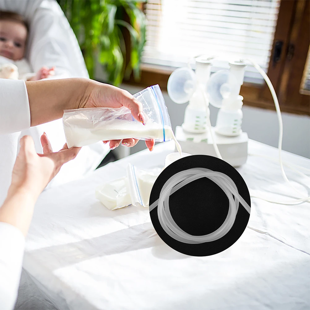 

2pcs Silicone Catheter Breast Pump Replace Parts Soft Hose Tube Electric Accessories Optimal Length Safe Material Comfort