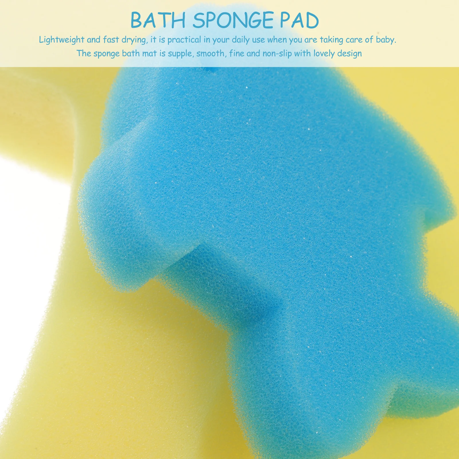 

Bathtub Mat Anti-Skid Sponges Cushion Gentle Pleasant Texture Durable Practical Shower Pad