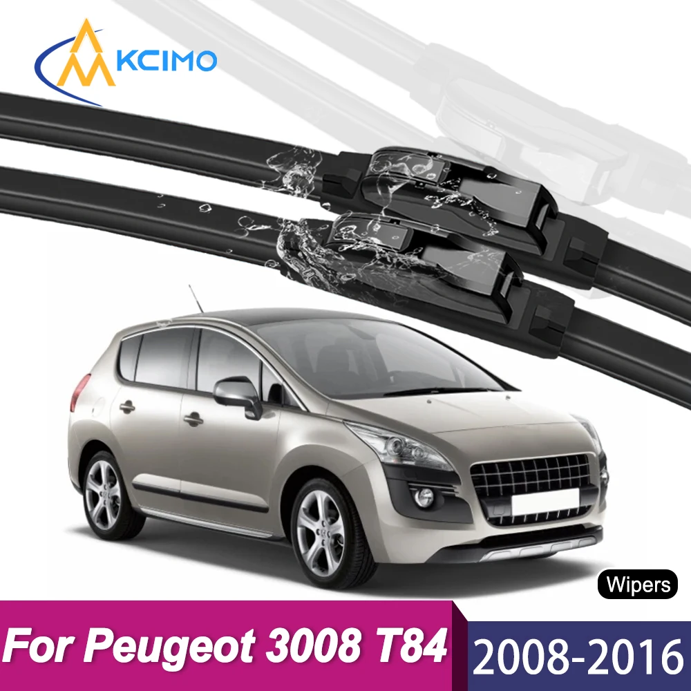 

Reliable Durable 2-Pack Windshield Wipers for Peugeot 3008 T84 2008–2016, All-Weather Clear Vision, Safe Driving