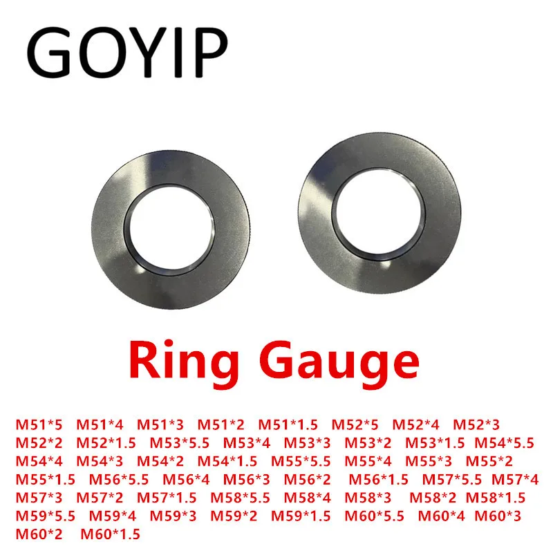 M51  M52  M53  M54  M55  M56  M57  M58  M59  M60 6G Metric Thread Ring Gauge Go And No-Go Gage Support Customized