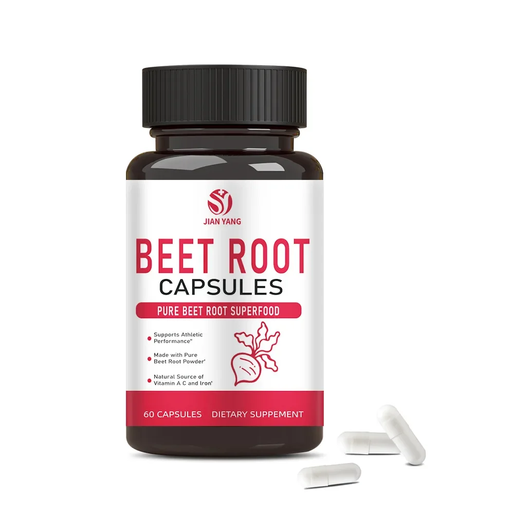 

1 bottle of beetroot capsule vegetarian capsule to strengthen the body, balance blood lipid and relieve constipation