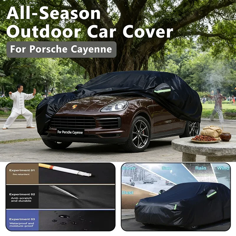 

All-Season Car Cover for Porsche Cayenne - Outdoor Full Protection, Waterproof Dustproof Heat-Resistant