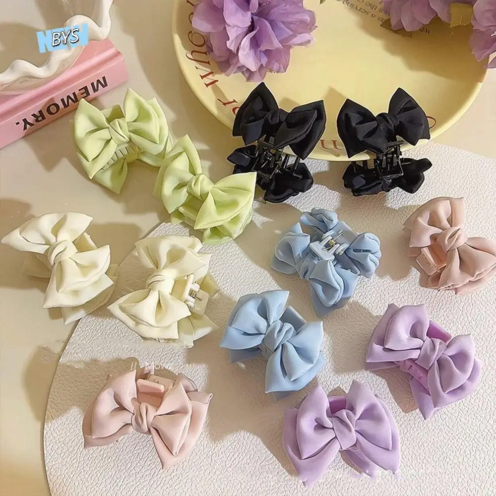 

Retro Bowknot Bow Hairpin Side Clip Cloth Small Hair Claw Korean Style Headwear Barrettes Bowknot Hair Clip Children