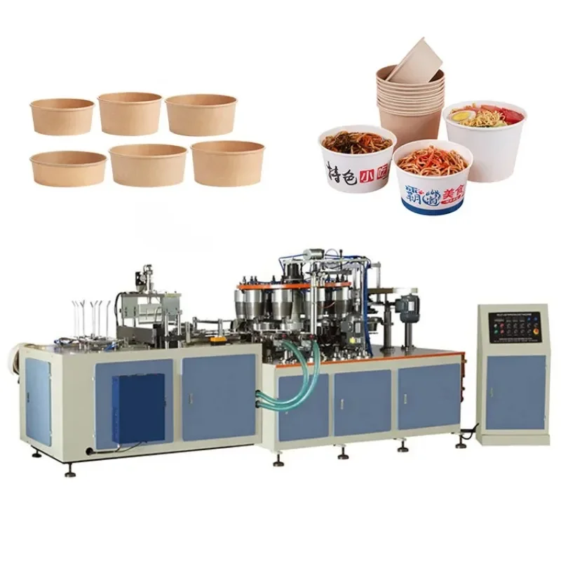 High Quality Paper Cup Making Machine Fully Automatic Food Noodle Bowl Forming Machine High Speed Kraft Bowls Machine