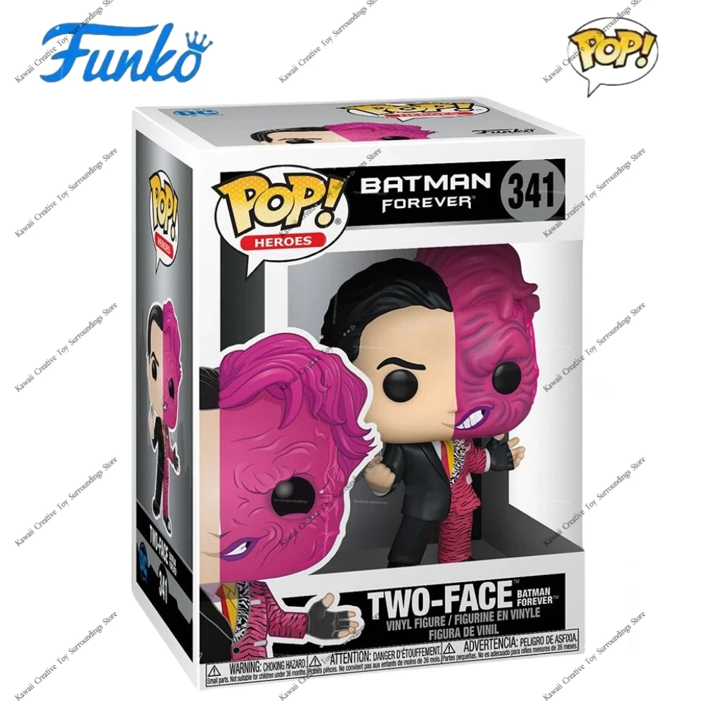 

Batman Forever Two Face 341 Figurine Funko Pop DC Comics Figures Limited Edition Vinyl Figure Collect Decoration Model Toy Gift