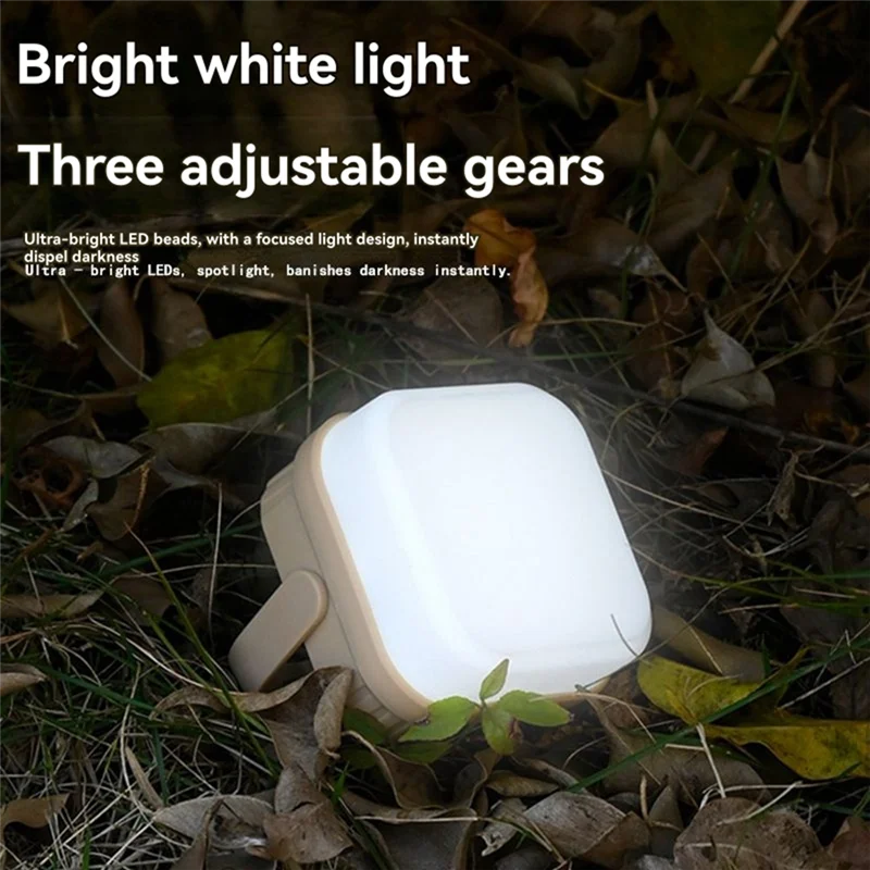 

RALCA-Portable Outdoor LED Solar Lamp Light Rechargeable Lanterns Night Market Camping Tent Outage Emergency