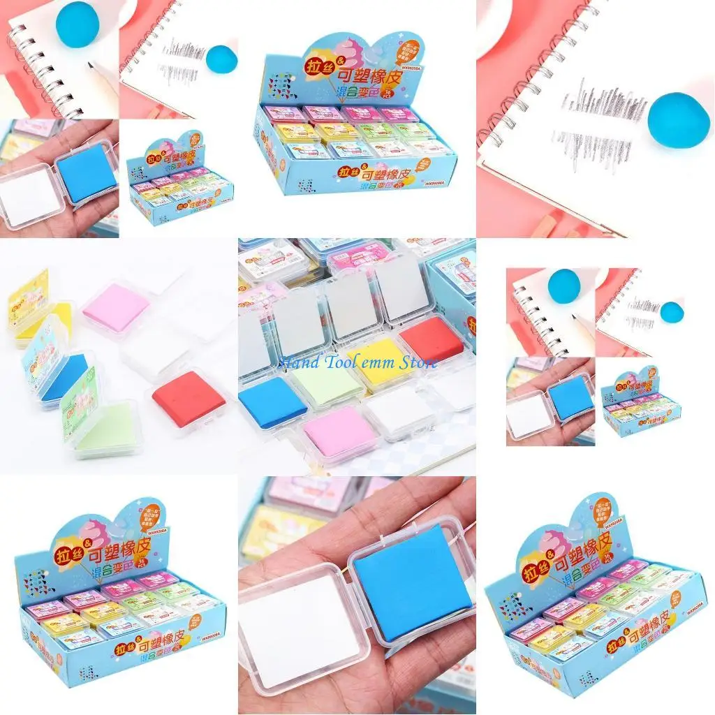 

H37F 36x/Set Kneadable Erasers Artist Erasers Kneaded Erasers Soft Drawing Erasers Kneading Erasers School Supplies