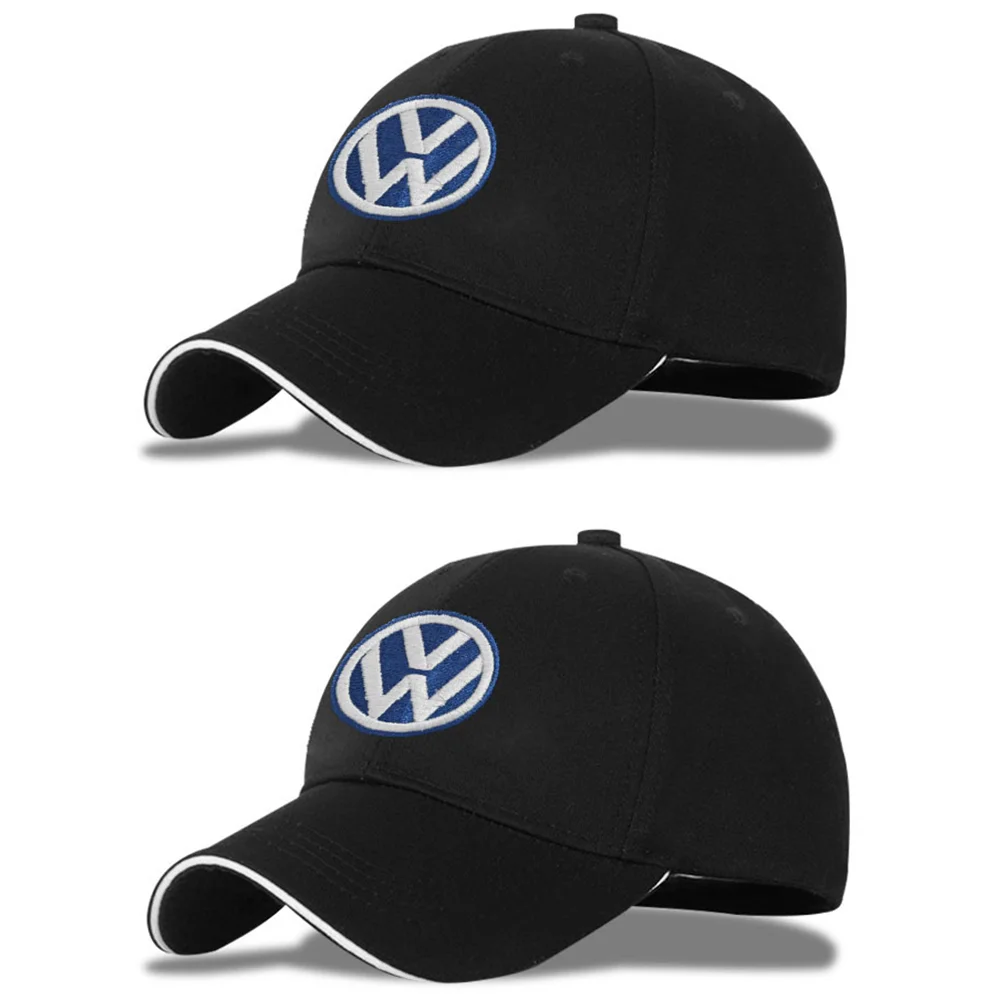 1/2pcs Fashion Unisex Baseball Caps Snapback Hat Outdoor Adjustable Casual Sun Hats For Volkswagen VW Caddy Golf 6 Golf 7 Jetta