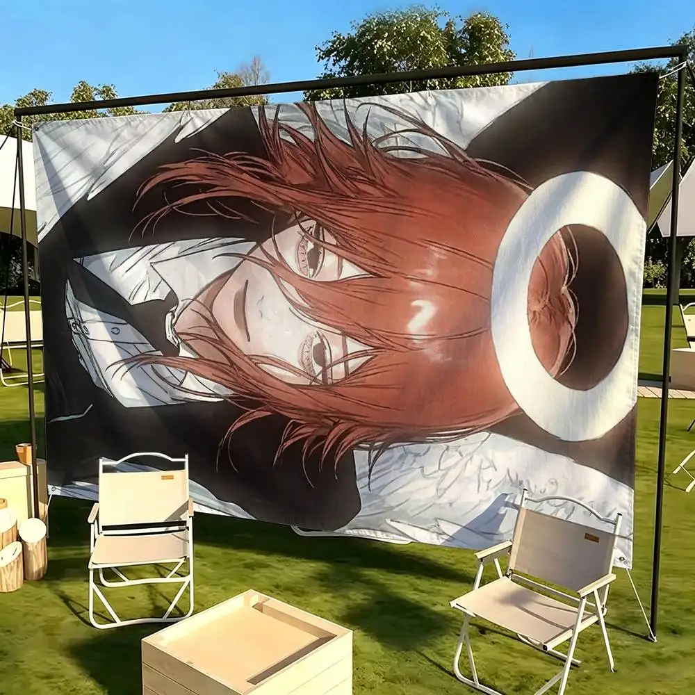 Angel Devil Chainsaw Man Hype anime Flag Suitable For Party Club Outdoor Interior Wall Decoration Banner Fans Gift