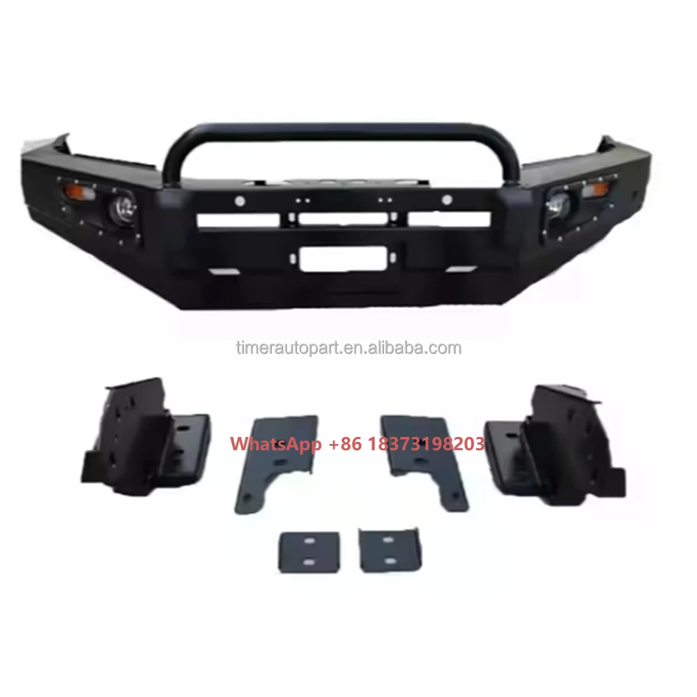 Parachoques delantero de acero todoterreno 4wd LC100 con luces LED para Lc100 Land Cruiser 100 Series