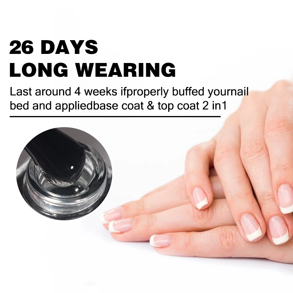 KODIES GEL ongles couche de Base couche de finition 2 en 1 vernis à ongles Gel transparent 15ML Semi Permanent UV pas de finition Gel collant acrylique ongles Art