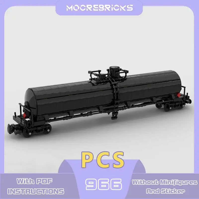 Train Series DOT-117J 100W Tank Car Model MOC-178458 City Transportation Tool Building Blocks Advanced Bricks Children's Toy