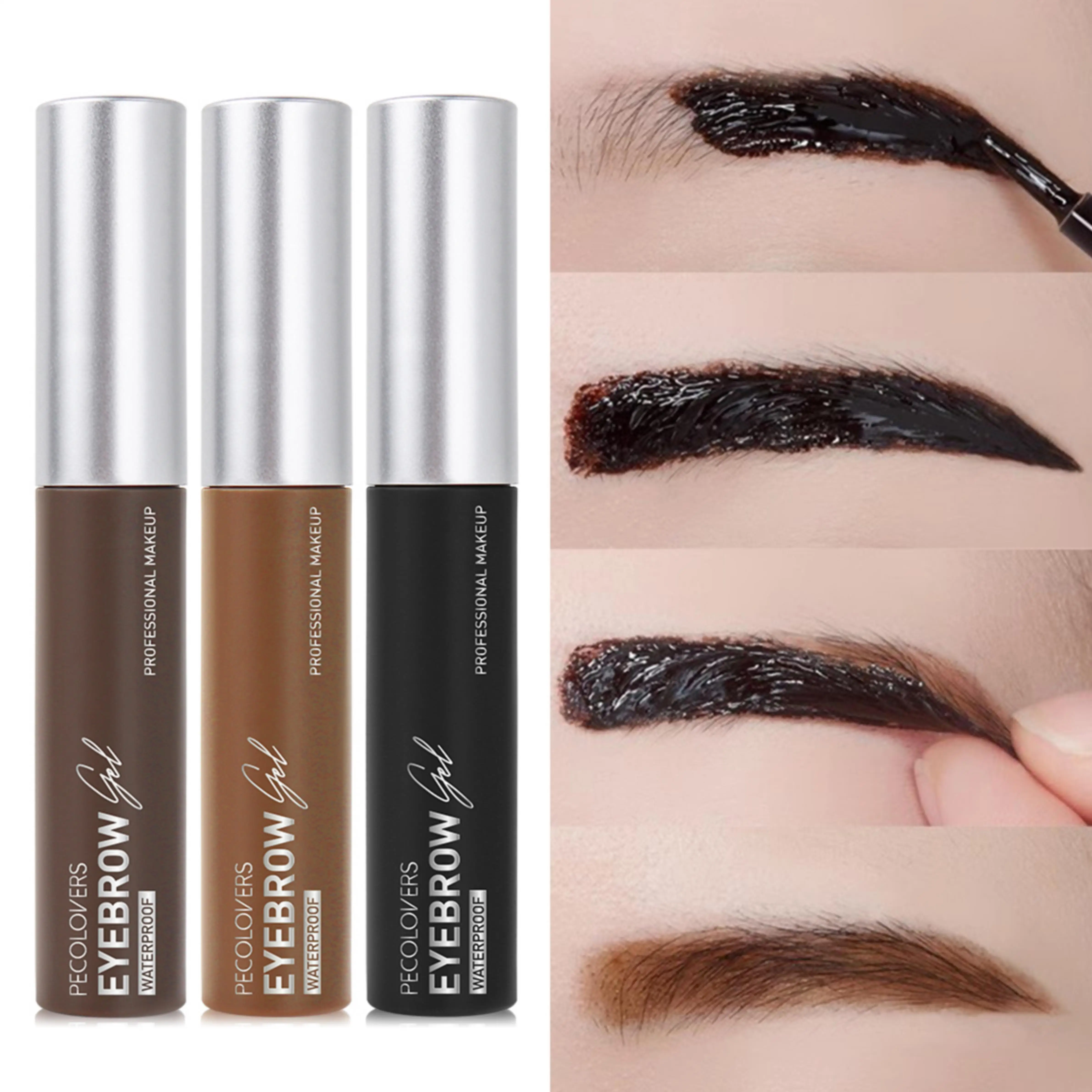 눈썹 문신 젤 틴티드, 방수 눈물 필름형성 눈썹 포마드, 오래 지속되는 눈썹 염료 크림 메이크업