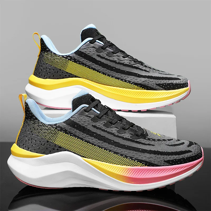 

Mesh Breathable Outdoor Running Shoes Thick Sole Shock-absorbing Lightweight Rebound Sports Running Shoes Casual Sports Shoes