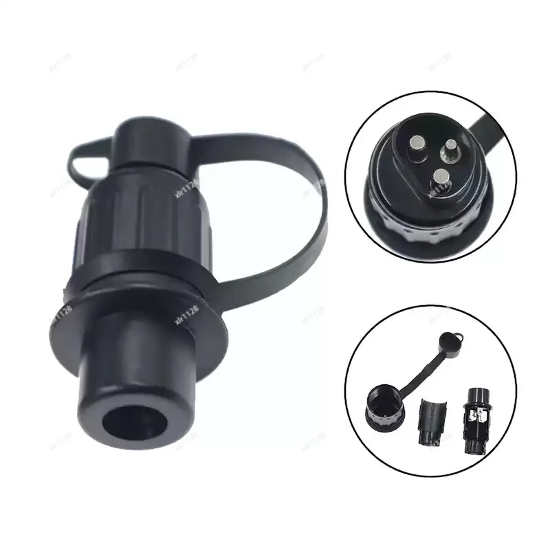 Durable 3 Pin EU Power Connector For Farm Tractor Trailer RV Excavator Wiring