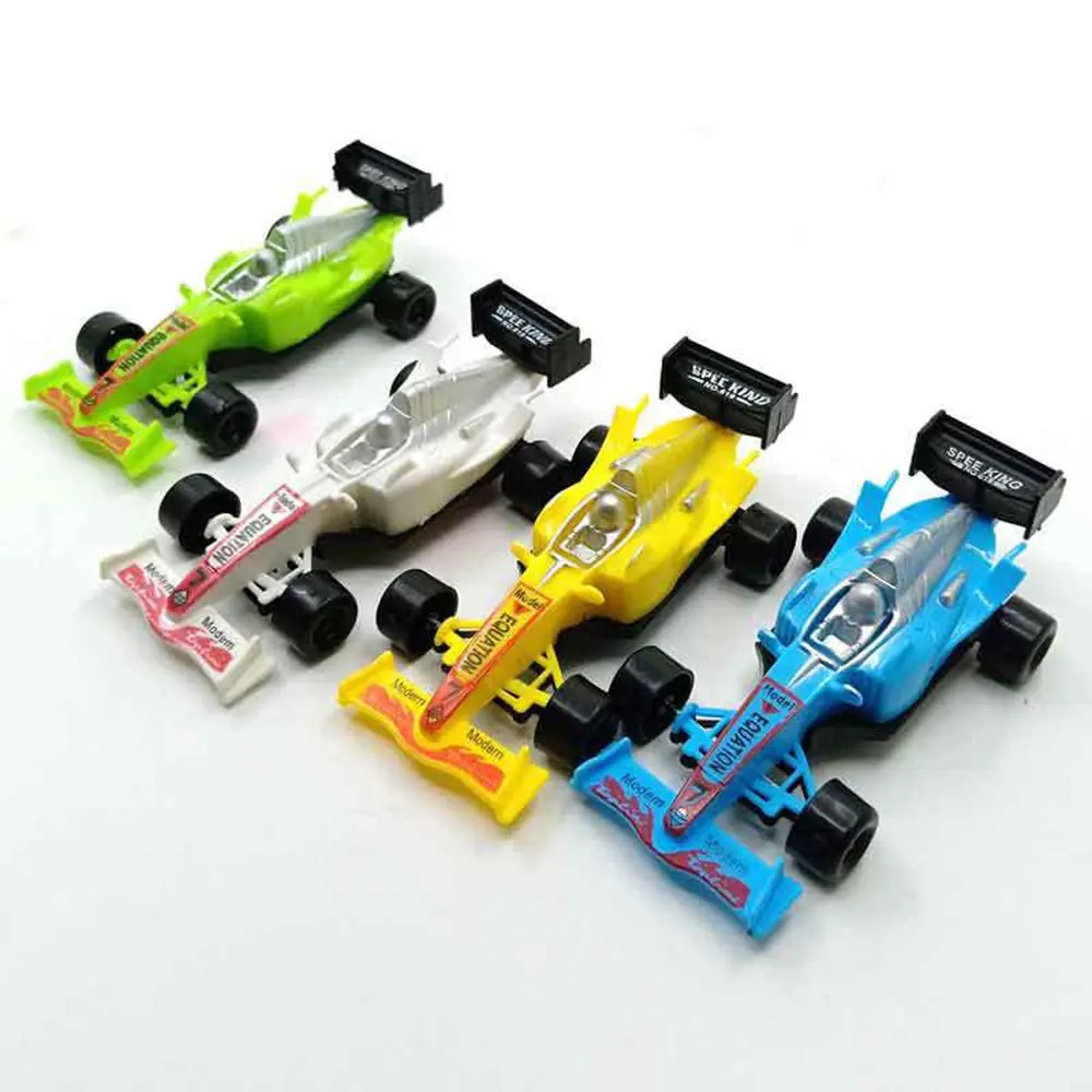 10 pièces garçon fille Mini tirer dessin animé jouet jouets créatifs inertiel F1 voiture tirer voiture jouets voitures de course