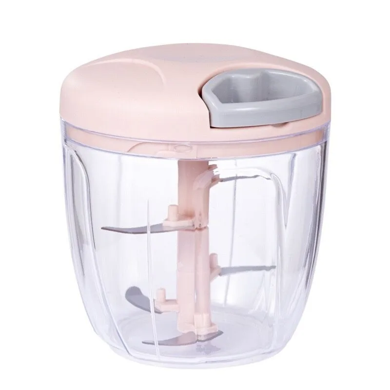 

500/900ML manual blender, garlic chopper, meat grinder, manual rotating vegetable chopper, fruit chopper, kitchen small tool