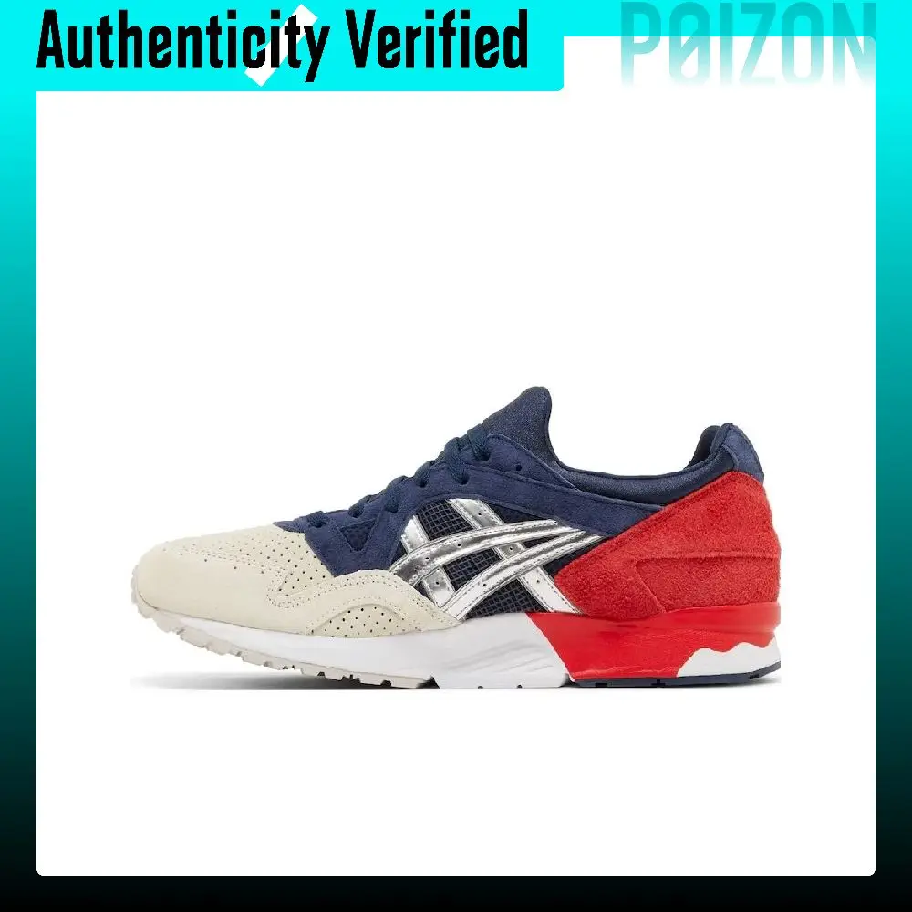 CONCEPTS X ASICS Gel-Lyte 5 Running Shoes Men's Low-top White Red Blue 1201A943-100