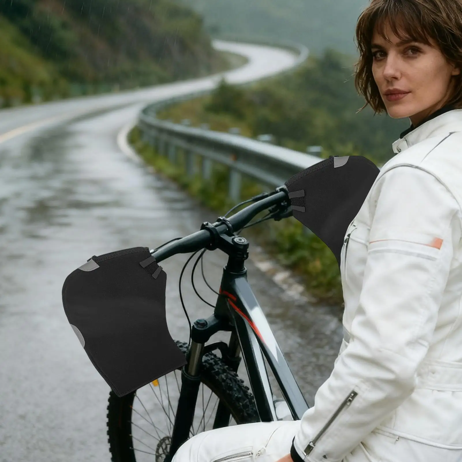 

Windproof & Waterproof Bike Handlebar Mitts - Cold Weather Cycling Gloves for Biking, Commuting, Snow Cycling & Scooter Rides