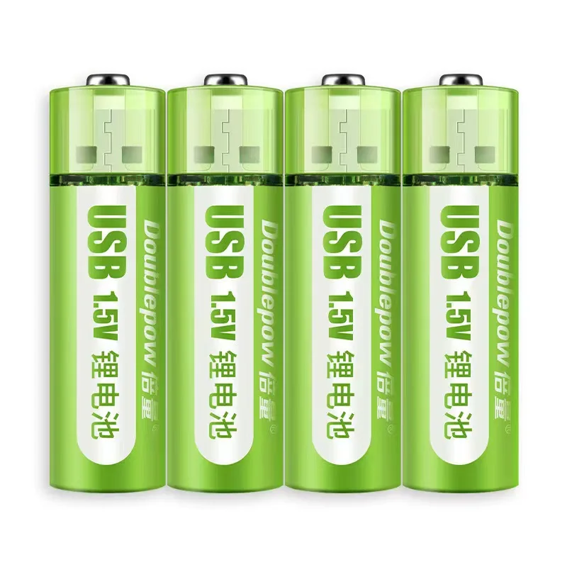 usb rechargeable battery set AA 1.5V 1800mwh constant voltage fast charging lithium battery