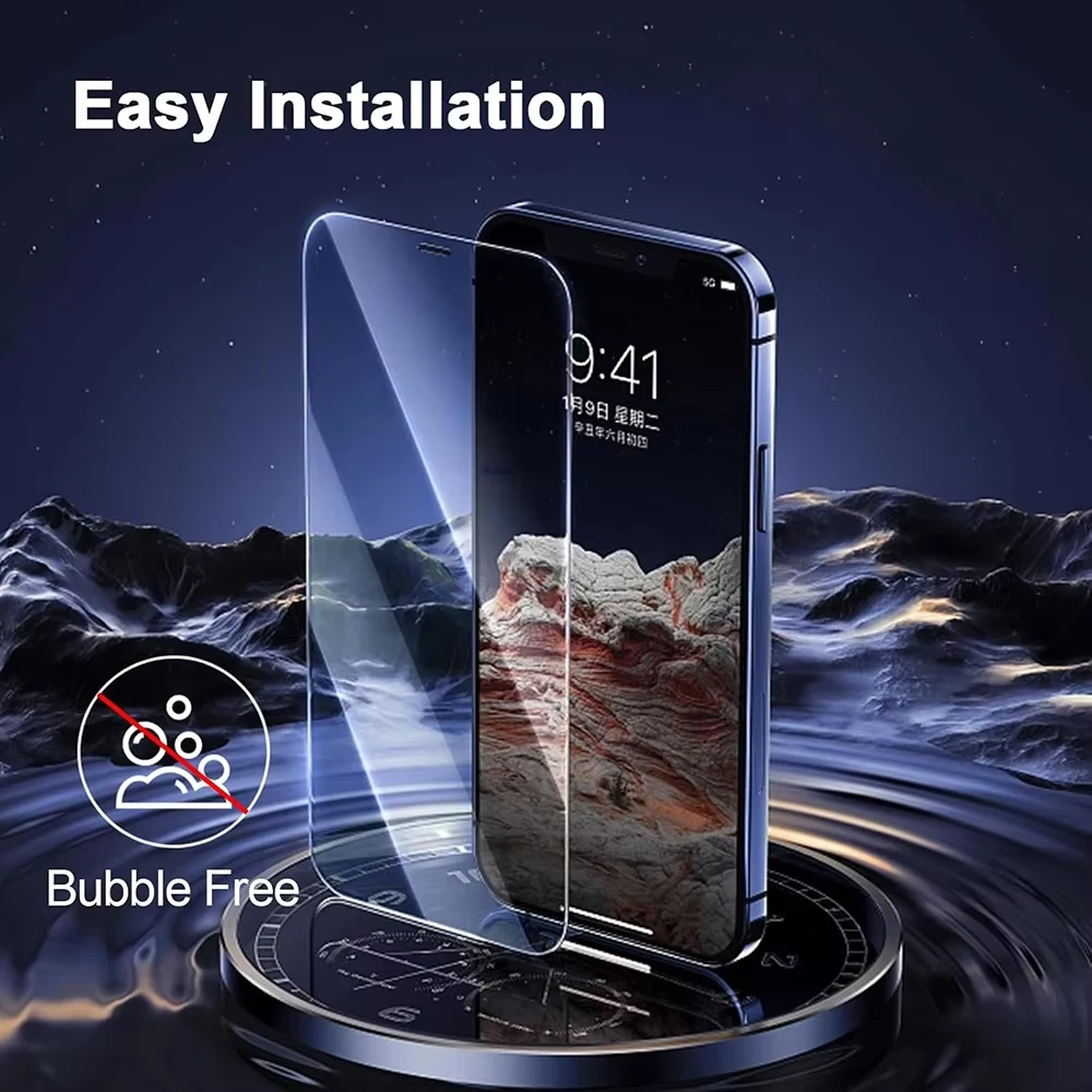 5-1 Stück Displayschutzfolie aus gehärtetem Glas für iPhone 18 17 Pro Max 11 12 13 14 15 16 14 15 16 Plus Air 6 7 8 SE 2 X XR XS Max – Detail 1