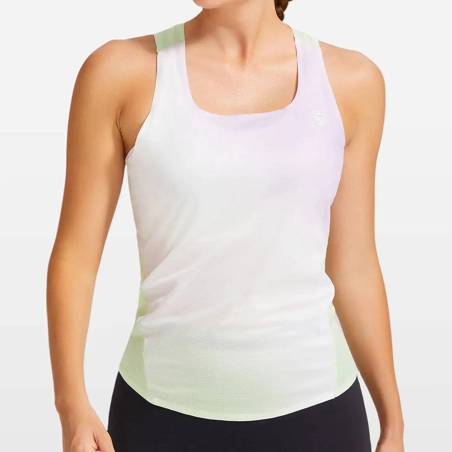 سترة للجري للرجال والنساء، سرعة قابلة للتعديل، سريعة الجفاف، قابلية التهوية، بدون أكمام، سترة رياضية علوية، تي شيرت ماراثون #4