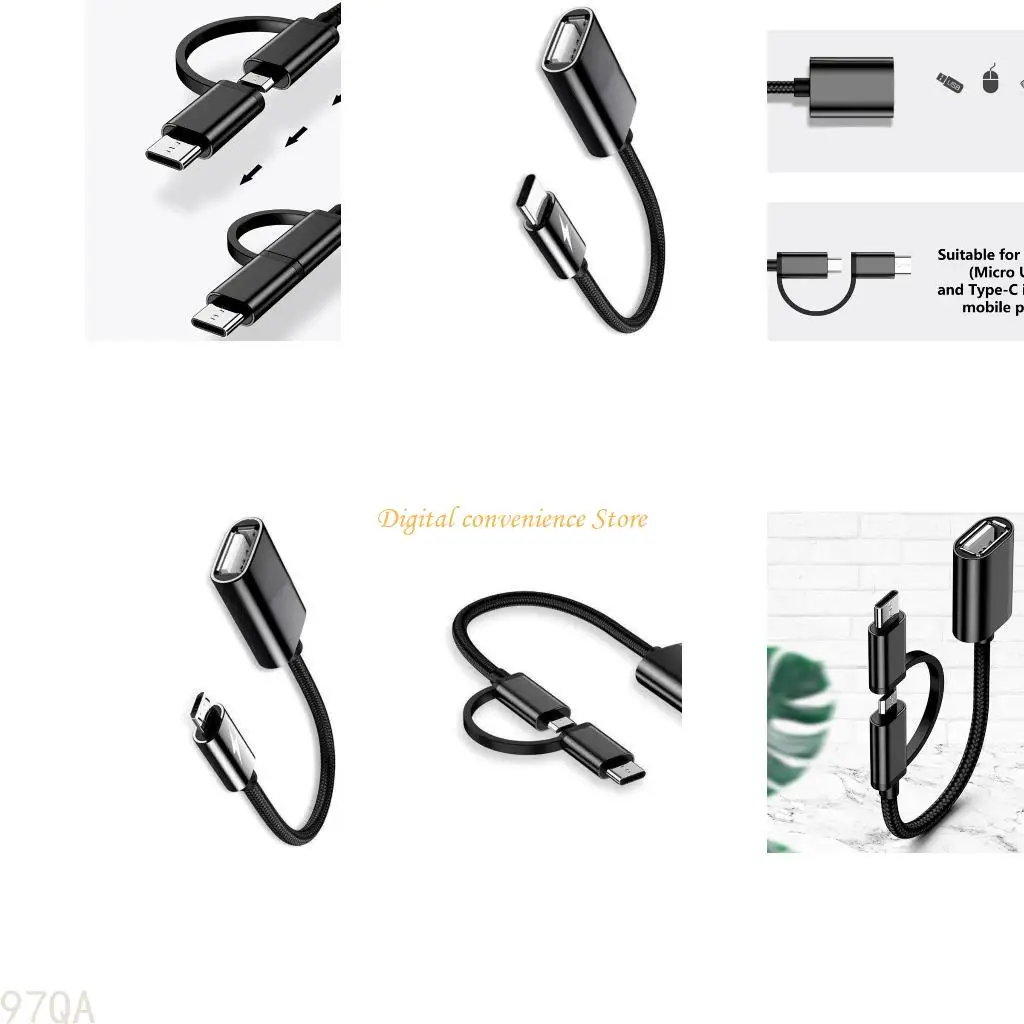 

97qa Многофункциональный otg кабельный поворот Frees OTG Adapter Эффективная передача данных для телефонов