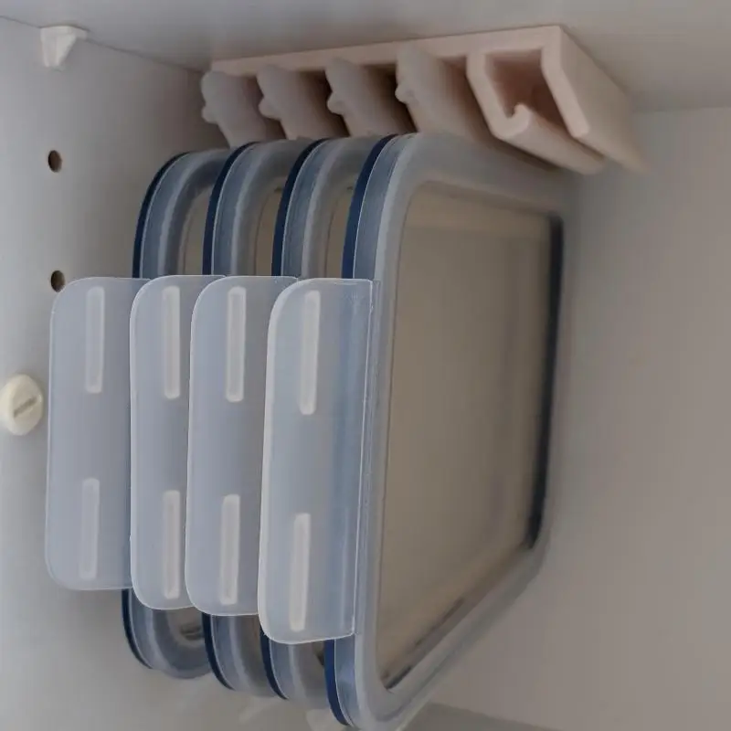 Snap-on Lid Organizer Suitable For Food Container Lids Plastic Lid Organizer Rack And Holder Hook For Hanging Storage
