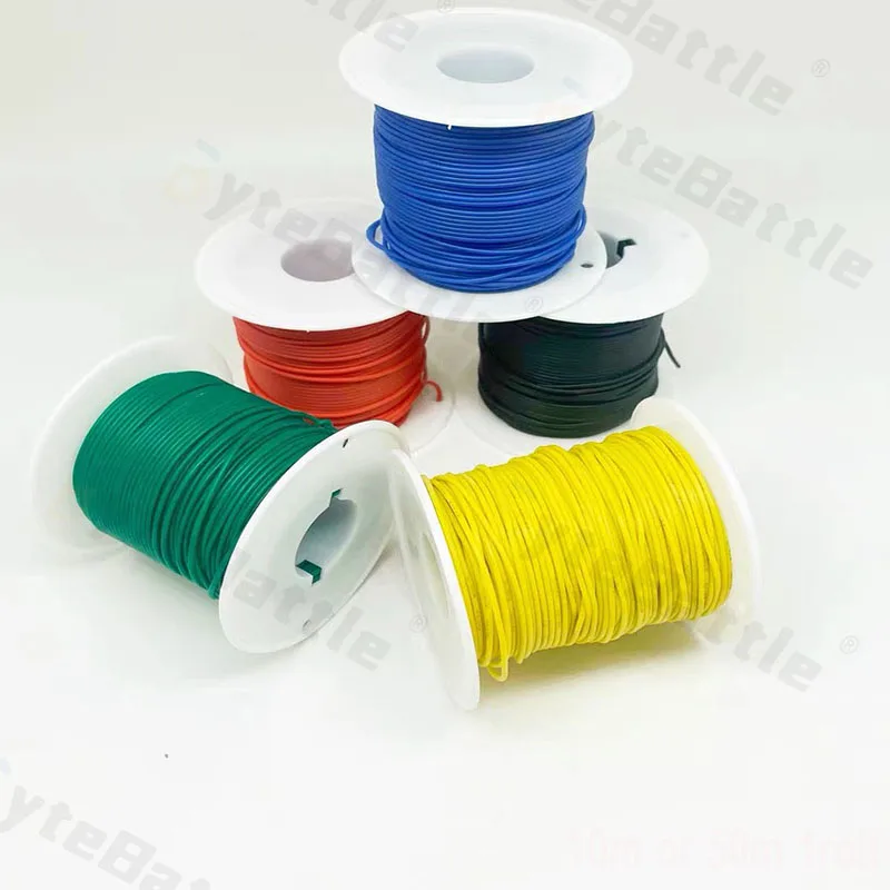 28 Gauge Silicone Wire Spool, 10 Colours (32.8 ft or 164.0 ft per reel), Flexible 28 AWG Stranded Tinned Copper Wire