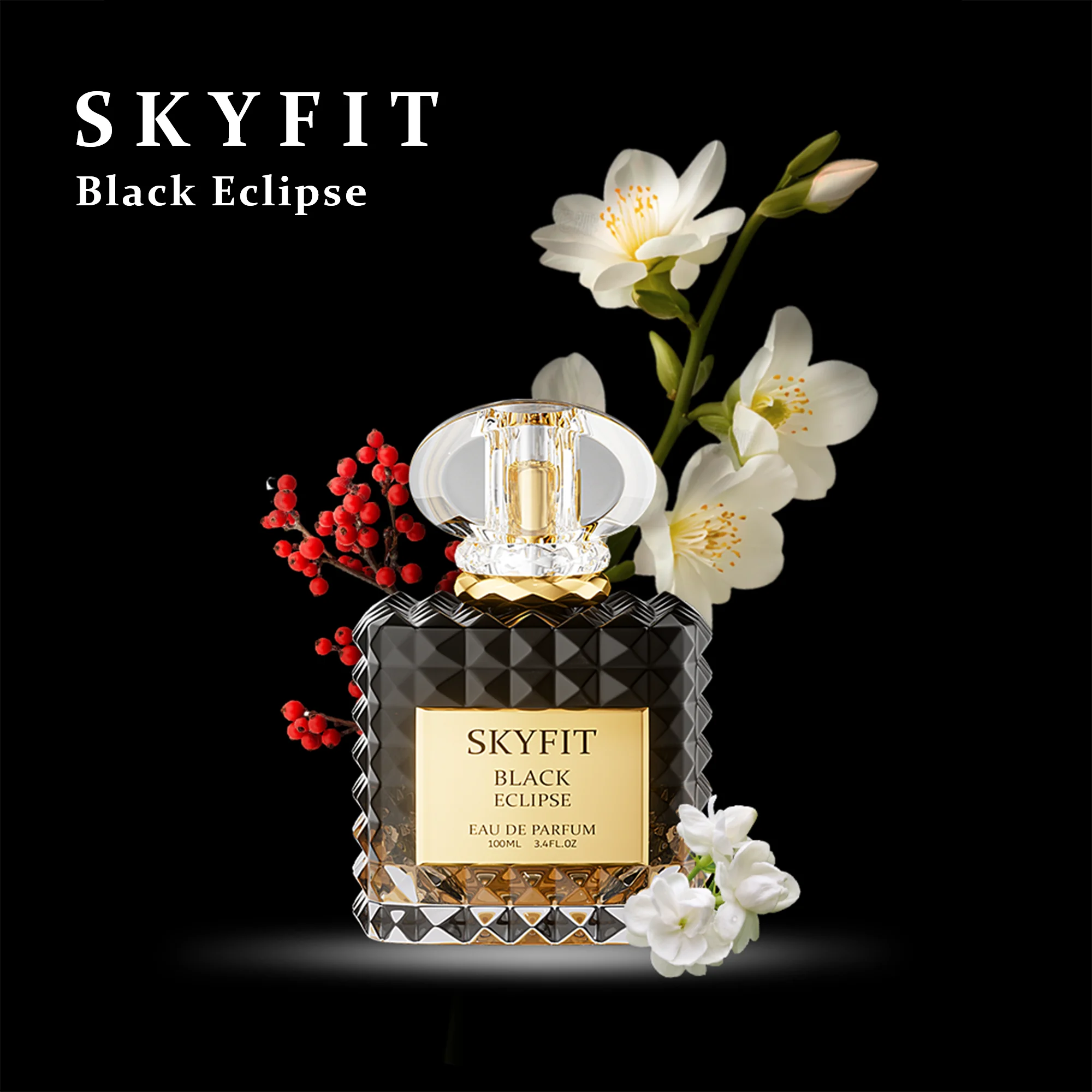 SKYFIT BLACK ECLIPSE EAU DE PARFUM 100ML+10ML 3.4FL.OZ +0.34FL.OZ