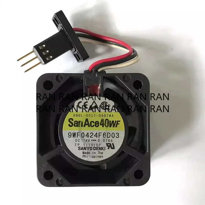 

Original CPU Fan For Sanyo 9WF0424F6D03 A90L-0001-0507#A 24V 0.076A Fanuc Cooling Fan