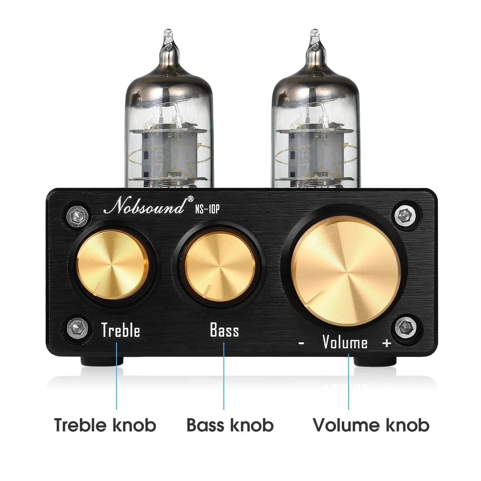 Douk audio HiFi 6J1 Tube Pre-Amplifier Stereo Class A Mini Pre-Amp For Digital Power Amplifier With Treble&Bass Tone Control