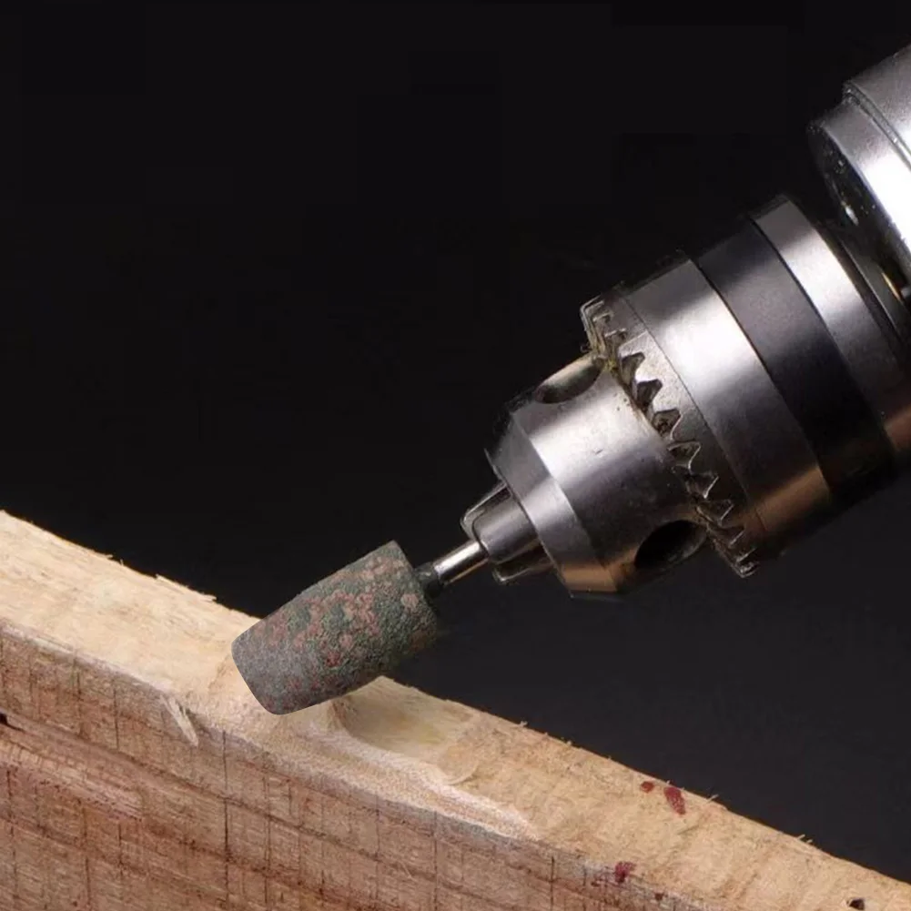 High Quality Polishing Burr Cylindrical 16mm-25mm 2PCS 6mm Shank Abrasive Accessories Attachment Green Point Bit
