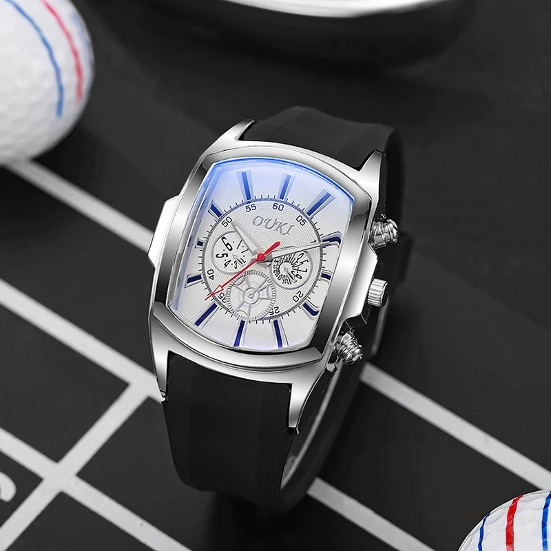 Nueva moda para hombre, relojes de lujo, reloj de cuarzo informal de silicona militar deportivo para hombre, relojes de regalo para hombre, relojes para hombre