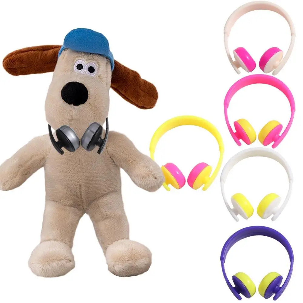 Dollhouse Props Miniature Headset Model Classic Toys Simulation Dollhouse Headphone Model Model 3.8cm Doll Headset Toy Kids Gift