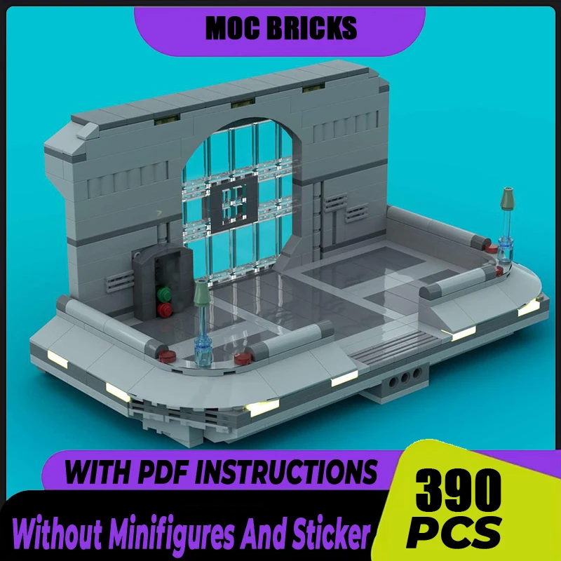 Popular Star Movie Model Moc Building Blocks Base Entrance Model Technology Modular Brick DIY Assembly Toy Holiday Gifts