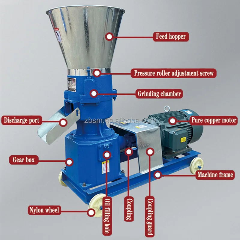 New Animal Feed Pellet Grinder & Making Machine High Productivity 500kg/h Capacity For Chicken/Duck/Fish/Cattle Feed Processing