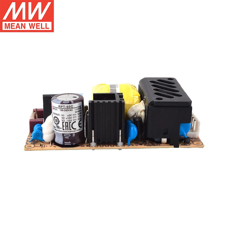 MEAN WELL PCB Type RPT-60 Series Triple Output Medical Grade Power Supply RPT-60A RPT-60B RPT-60C RPT-60D RPT-6003
