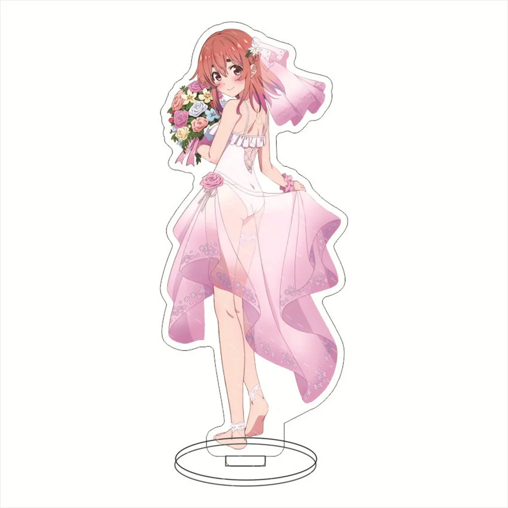 15CM Charm Anime Rent A Girlfriend Acrylic Acrylic Stand  Model Cosplay Characters Ornament Accesorios Goods Collection Gifts